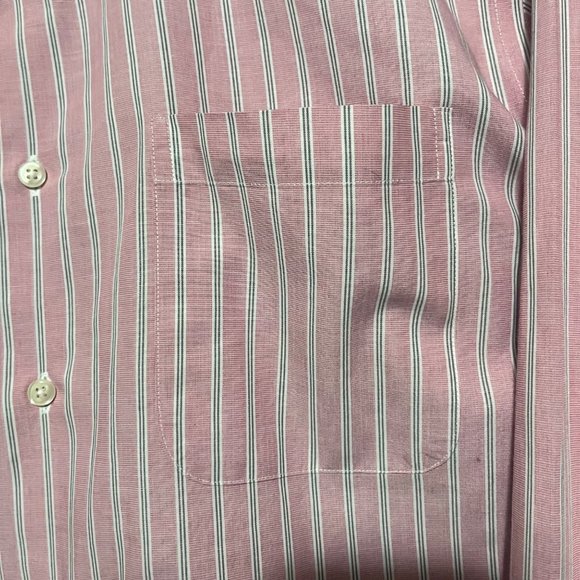 Nordstrom Men's Shop Trim fit Non Iron Long Sleeve Button Down Shirt Size 16 - Picture 4 of 9